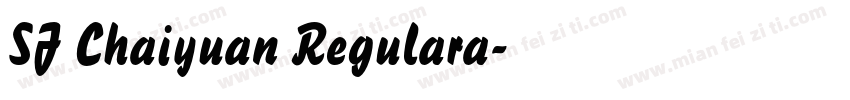 SJ Chaiyuan Regulara字体转换